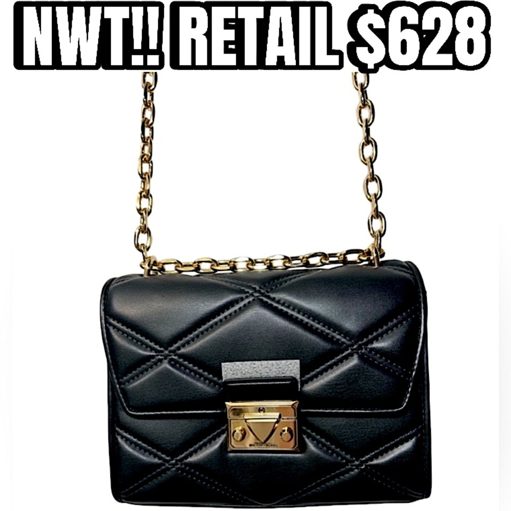 NWT Michael Kors Serena Small Quilted Crossbody Bag